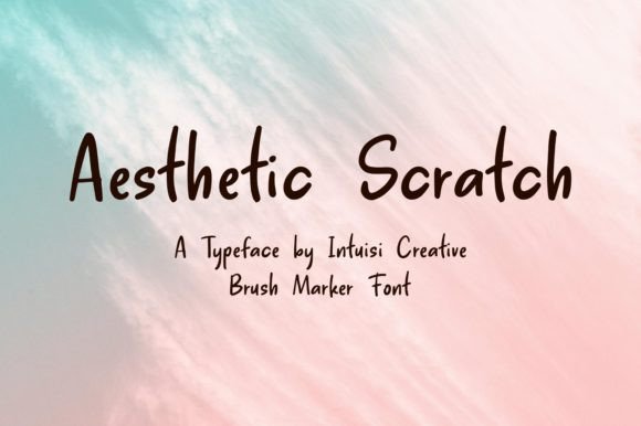 Aesthetic Scratch: The Font That Adds Soul to Every Craft