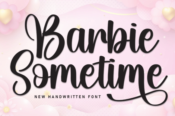 Barbie Sometime: A Script Font for Timeless Branding
