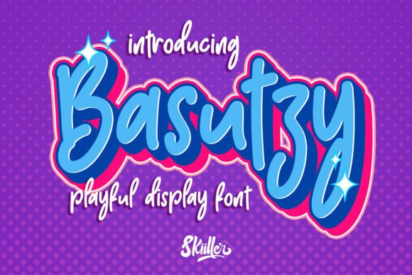 Basutzy: A Script Font for Editorial Elegance