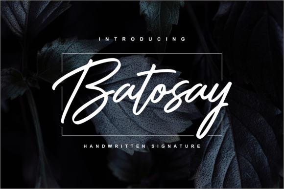 Batosay: A Handwritten Font for Elegant Craft Projects