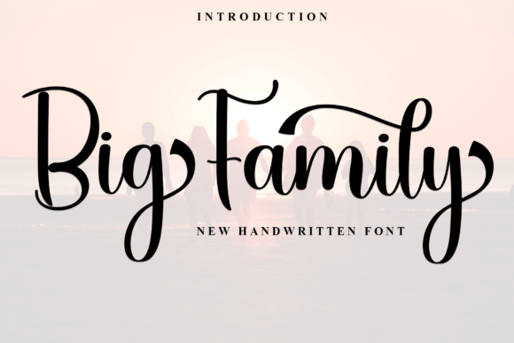 Big Family: A Handwritten Font for Creative Crafters