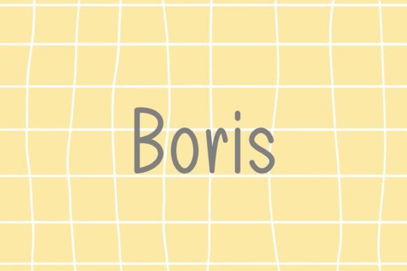 Boris: A Handwritten Font That Adds Charm to Every Craft Project