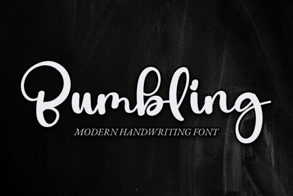 Bumbling: A Delicate Script for Branding Projects