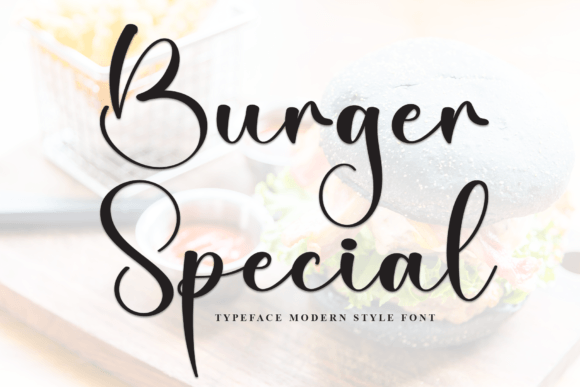 Burger Special: A Script Font for Campaign Creativity