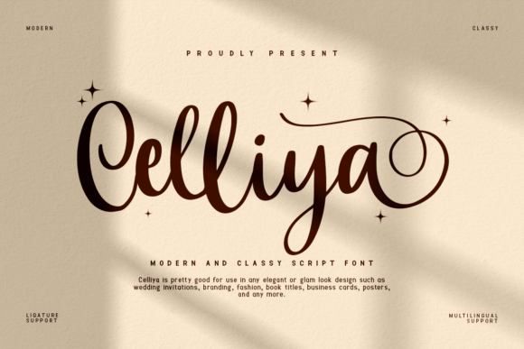 Celliya Script Font: A Beautiful Choice for Digital Branding