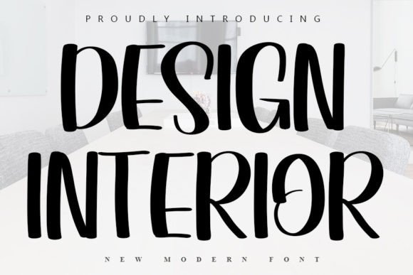 Design Interior: A Handwritten Font for Editorial Elegance