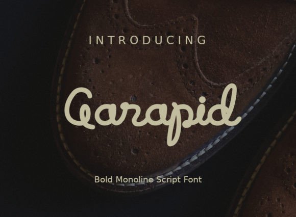 Garapid: A Script Font for Crafters Who Value Style and Substance