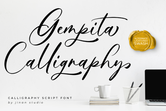 Gempita Calligraphy: A Font That Breathes Life Into Your Creations