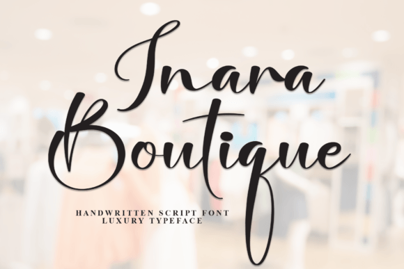 Inara Butique: A Script Font for Elegant Branding