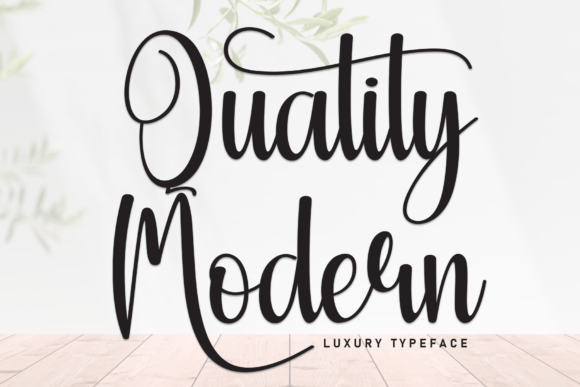 Quality Modern: A Font That Breathes Life into Your Handmade Creations