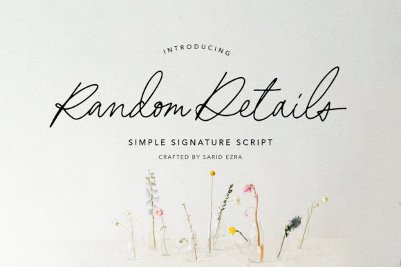 Random Details: The Script Font That Elevates Your Brand