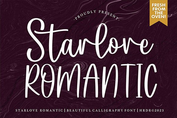 Starlove Romantic: The Script Font That Elevates Your Brand