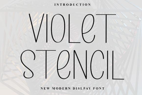 Violet Stencil: A Font That Elevates Editorial Design