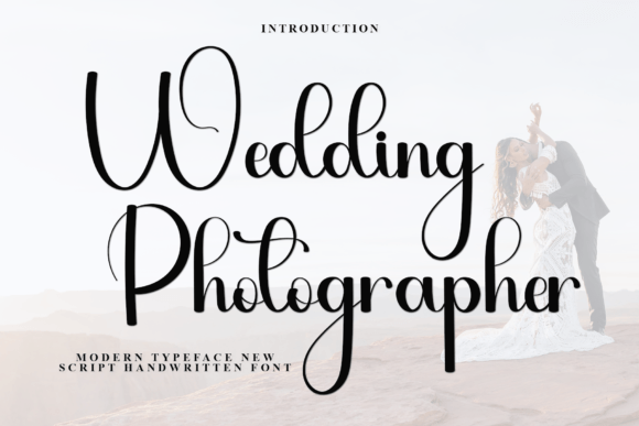 Wedding Photographer: A Timeless Script Font for Editorial Design