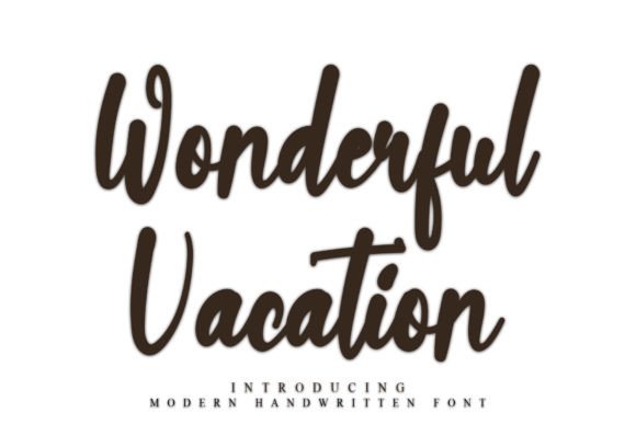 Wonderful Vacation: A Font That Elevates Your Brand